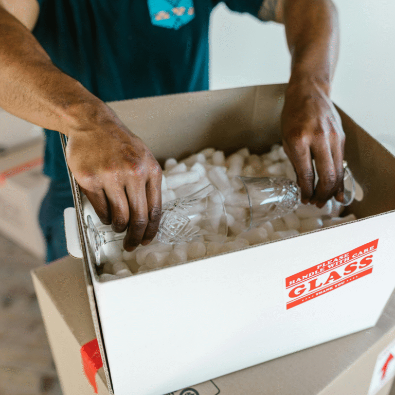 packing fragile items