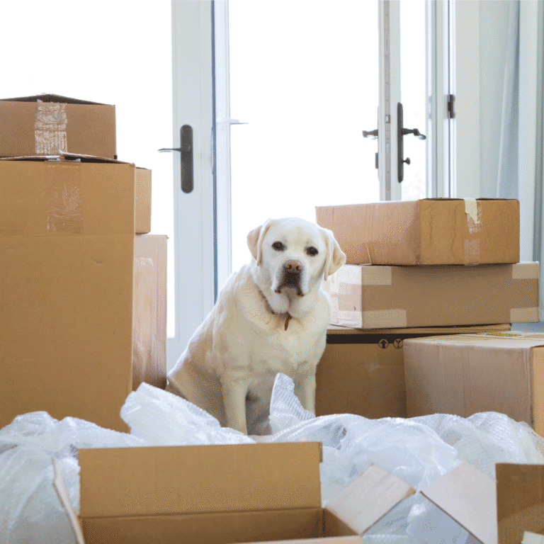 packed up for moving