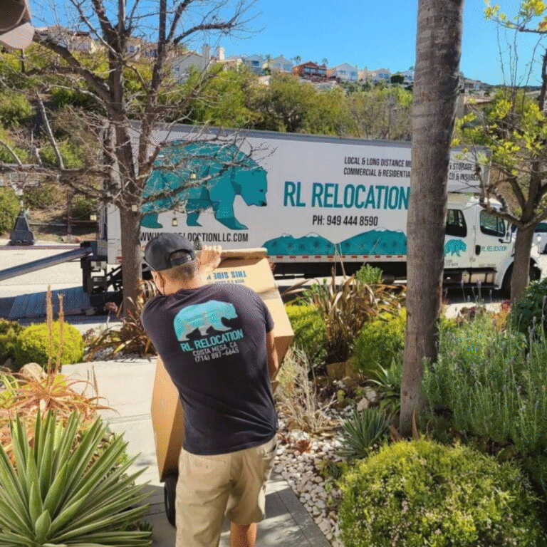Moving boxes to prep for long-distance move