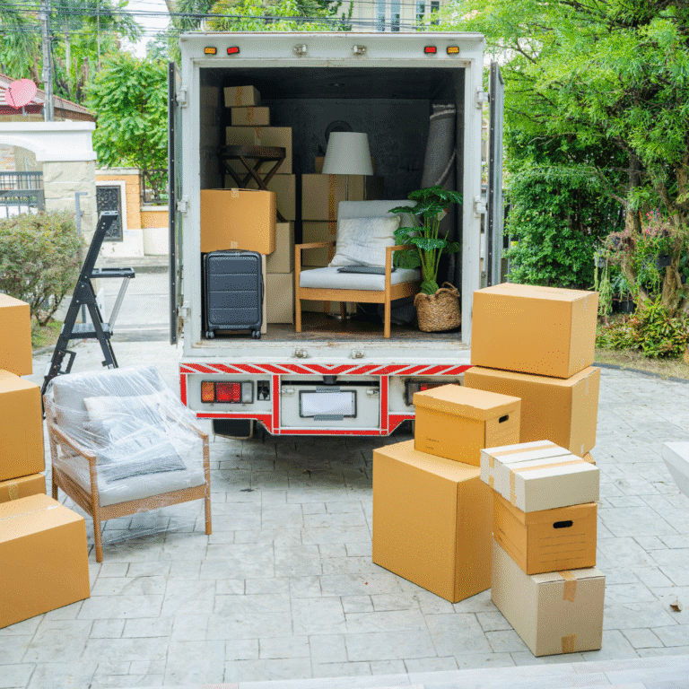 Packing up the moving truck